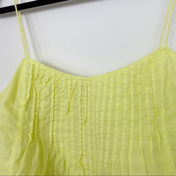 2/$10 J.Crew | neon yellow pintuck tank top - Picture 3 of 7